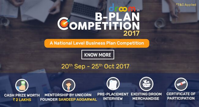 Droom B-Plan Competition 2017