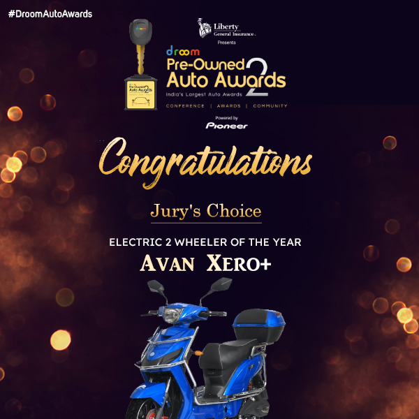 Avan xero+ - Electric 2 wheeler of the year_droom