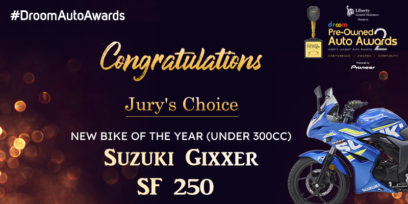 Suzuki Gixxer SF 250 -New Bike of the Year (Under 300cc)