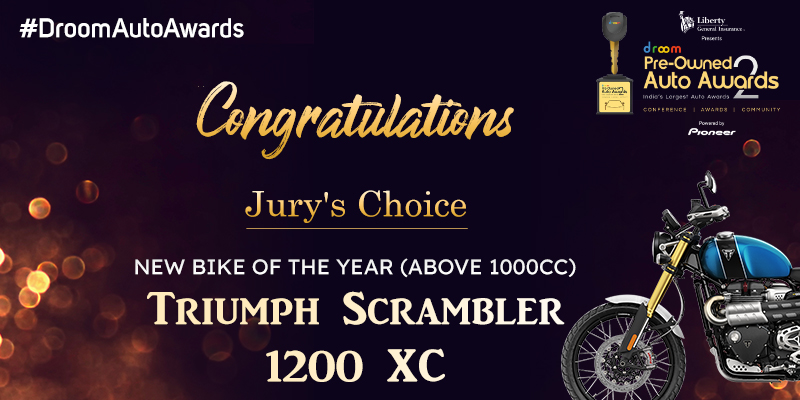 Triumph Scrambler 1200 XC- New Bike of the Year (Above 1000 cc)