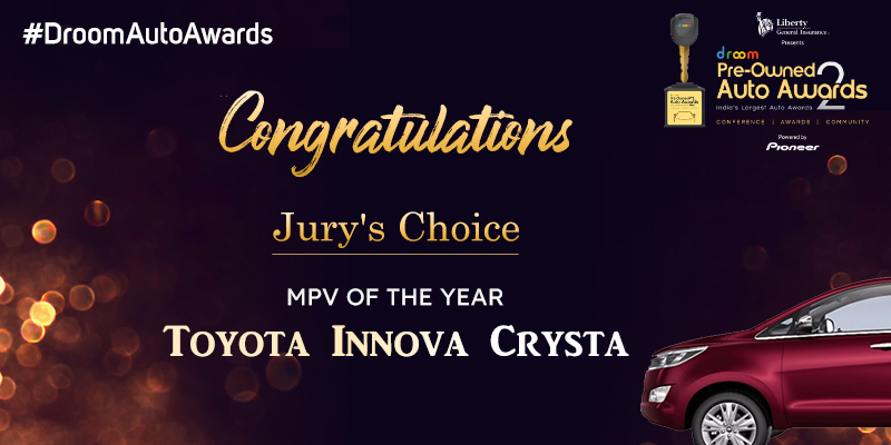 Toyota Innova Crysta - Pre-Owned MPV of the Year