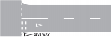 Give Way Line Sign