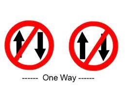 One Way Sign