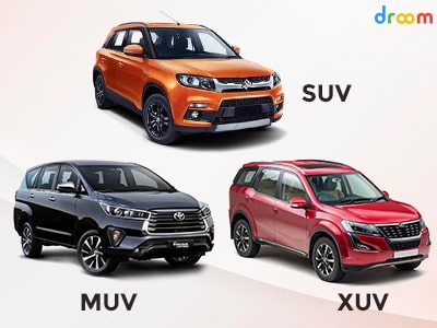 Difference between SUV MUV and XUV Cars