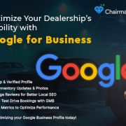Car dealer using Google Business Profile on laptop to attract local buyers