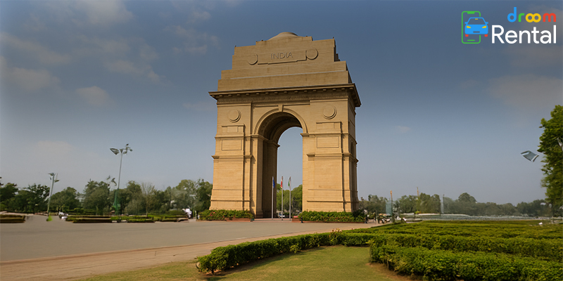 Explore India Gate. Delhi with Droom Cabs