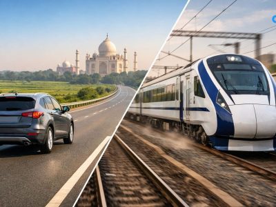 Delhi to Agra by Rental Car vs Train