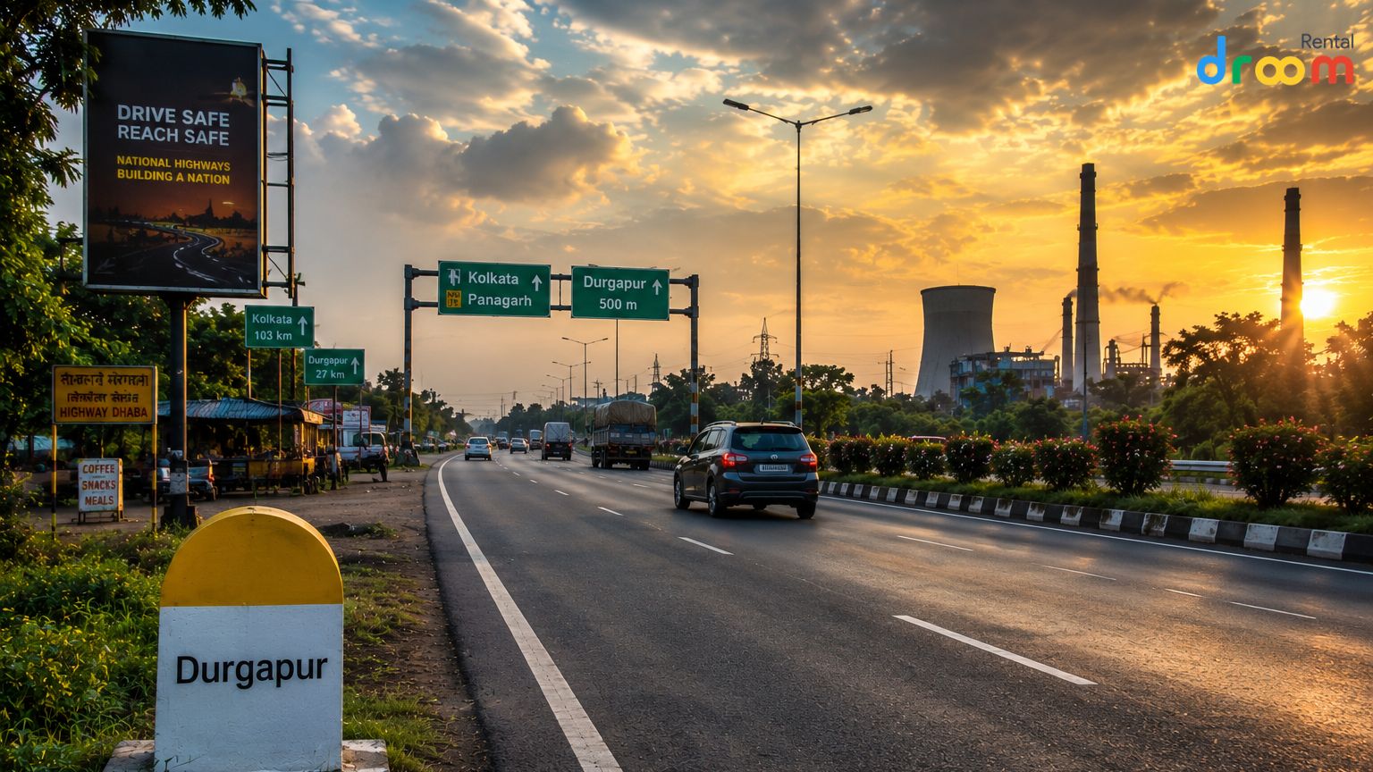 Kolkata to Durgapur Distance by Road