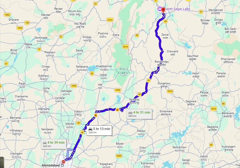 Ahmedabad-to-Udaipur-route-1